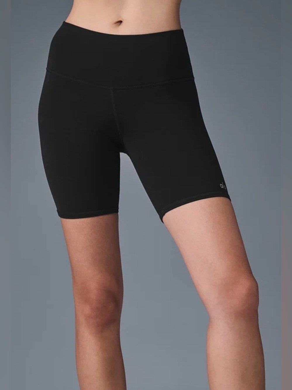 ALO Yoga Black High-Waist Bike Shorts